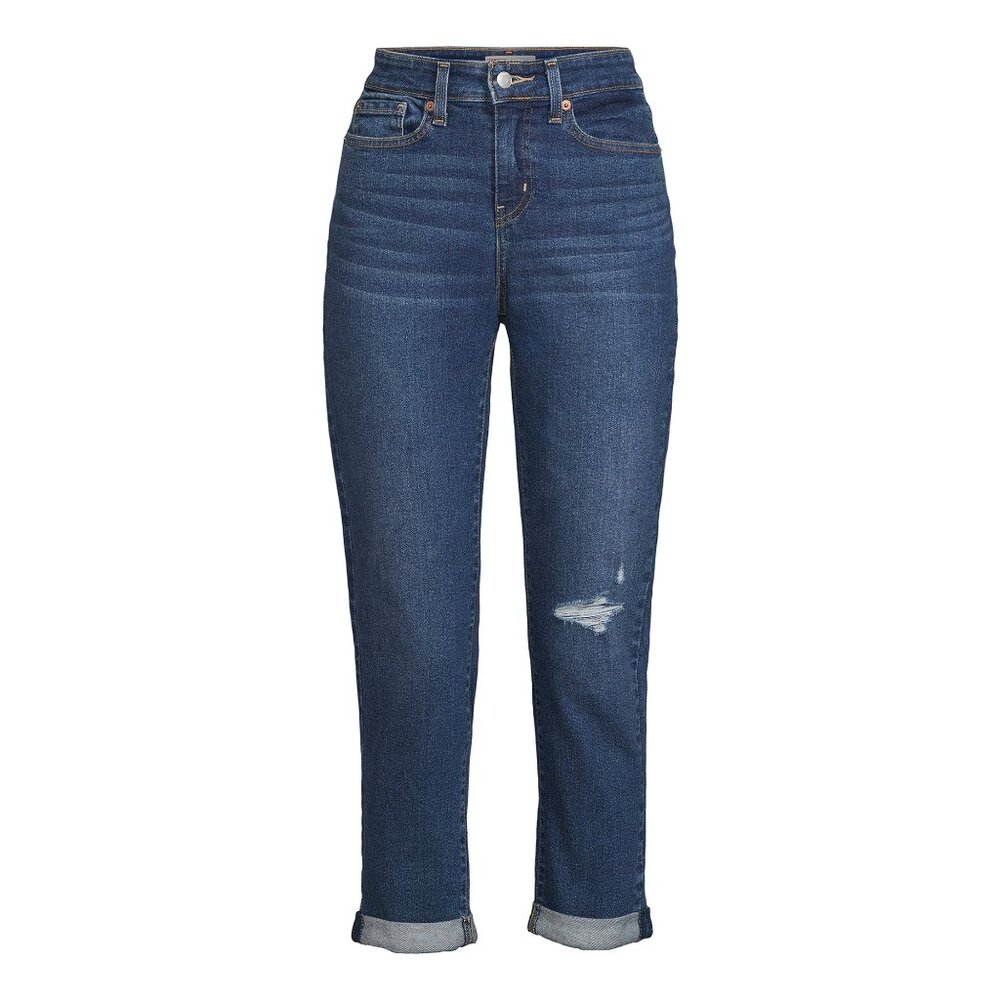 Signature Levi Straus Womens Jeans Size 4, 6, 8, 18 Mid Rise Slim Fit Boyfriend - Picture 7 of 7